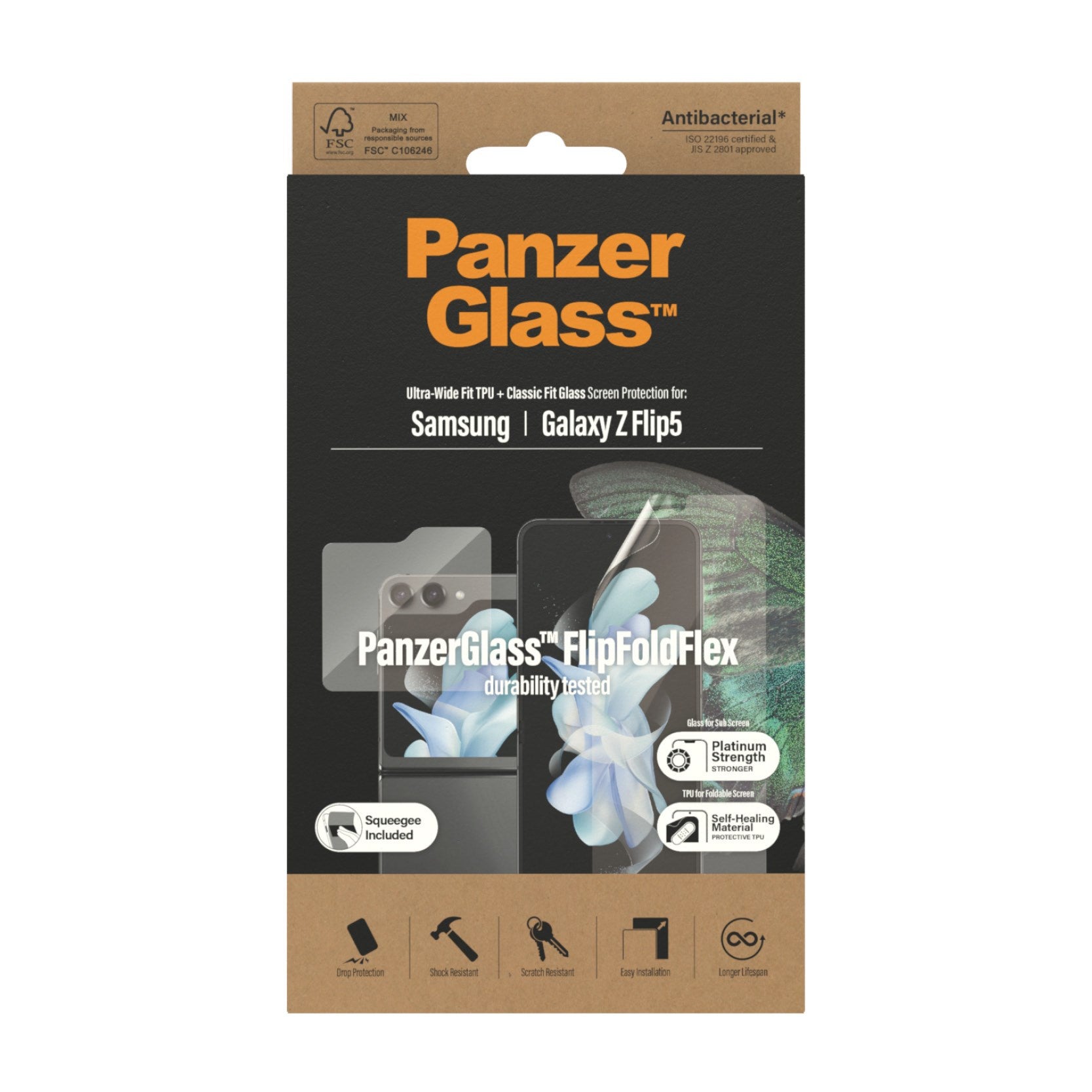 panzerglass-displayschutz-samsung-galaxy-z-flip5-glas-folie-2-in-1 image 3