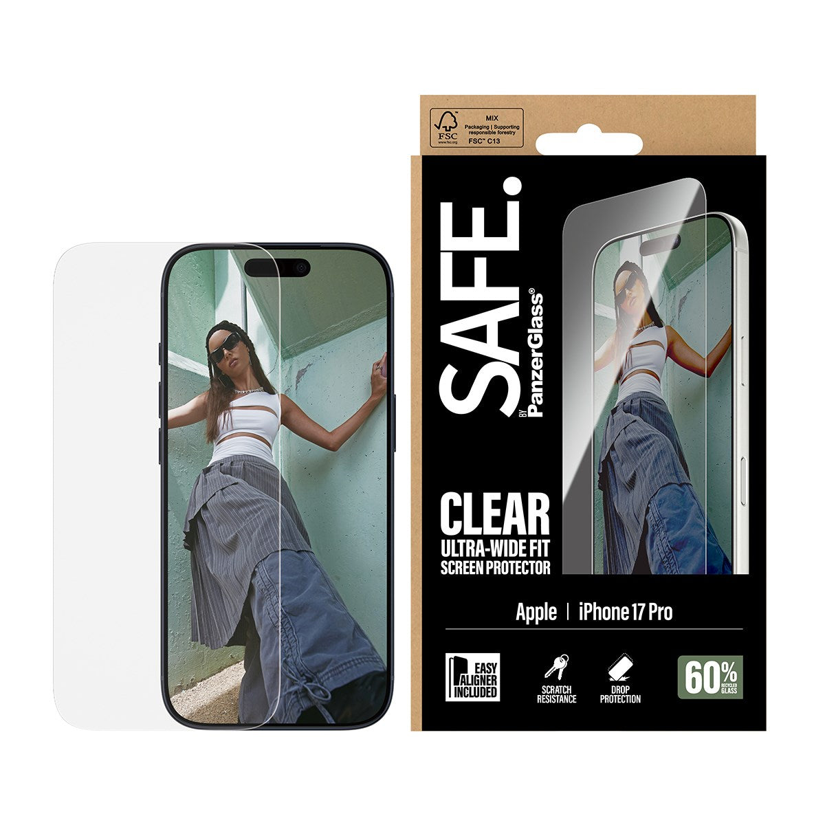 safe-by-panzerglass-displayschutz-ultra-wide-fit-mit-easyaligner-f-r-iphone-17-p image 2