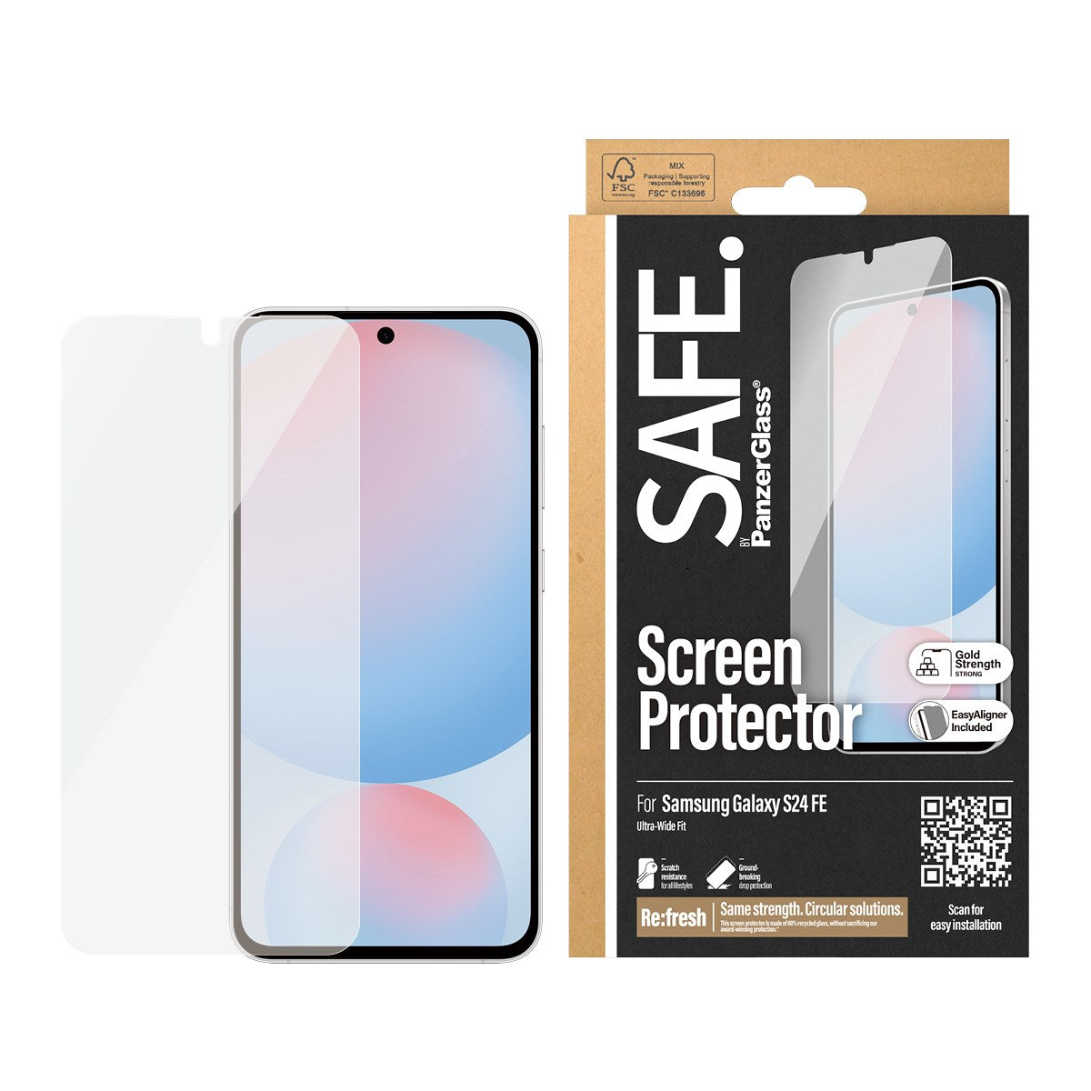 safe-by-panzerglass-displayschutz-samsung-galaxy-s24-fe-ultra-wide-fit-mit-align image 2