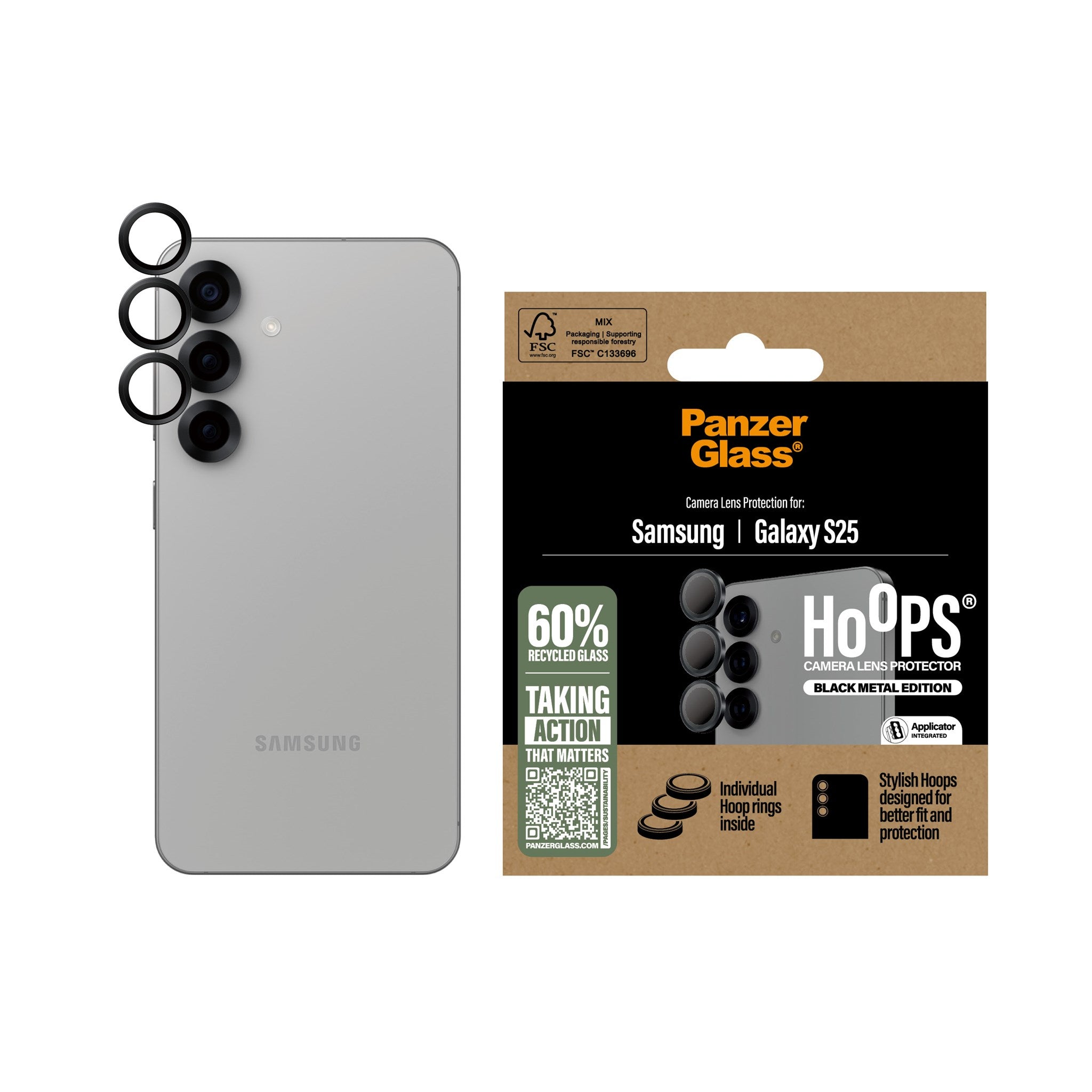 panzerglass-hoops-kameraschutz-schwarz-samsung-galaxy-s25 image 2
