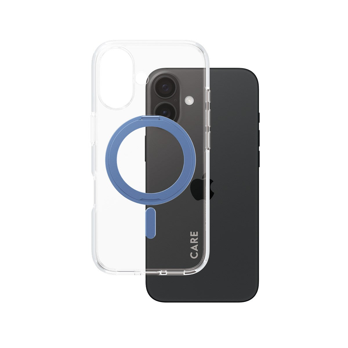 care-by-panzerglass-case-transparent-mit-blau-kickstand-magsafe-f-r-iphone-16 image 1