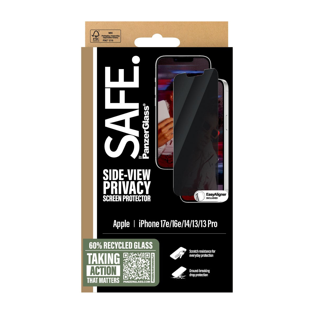 safe-by-panzerglass-2-way-privacy-displayschutz-iphone-17e-16e-14-13-13-pro-ultr image 3