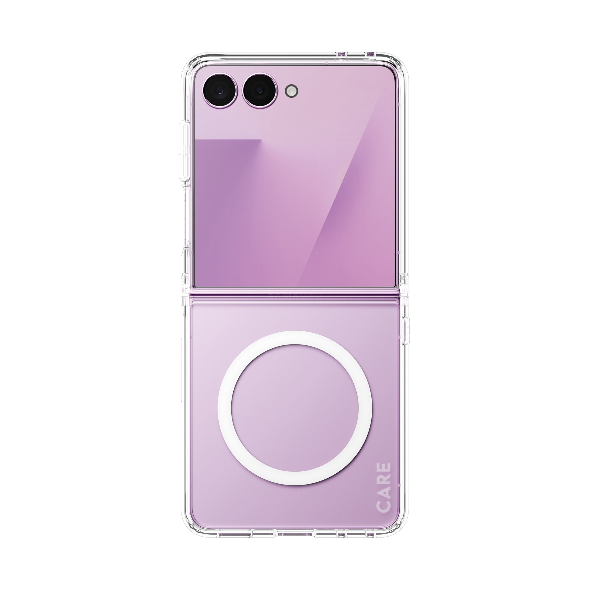care-by-panzerglass-urban-combat-case-transparent-weiss-qi-samsung-galaxy-z-flip image 1