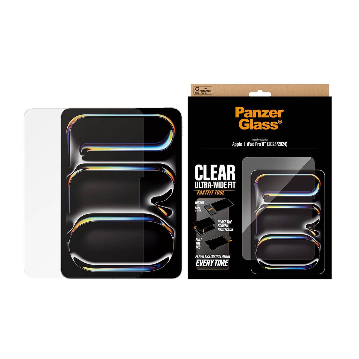 panzerglass-displayschutz-f-r-ipad-pro-11-zoll-2024-2025-mit-fastfit-tool image 2