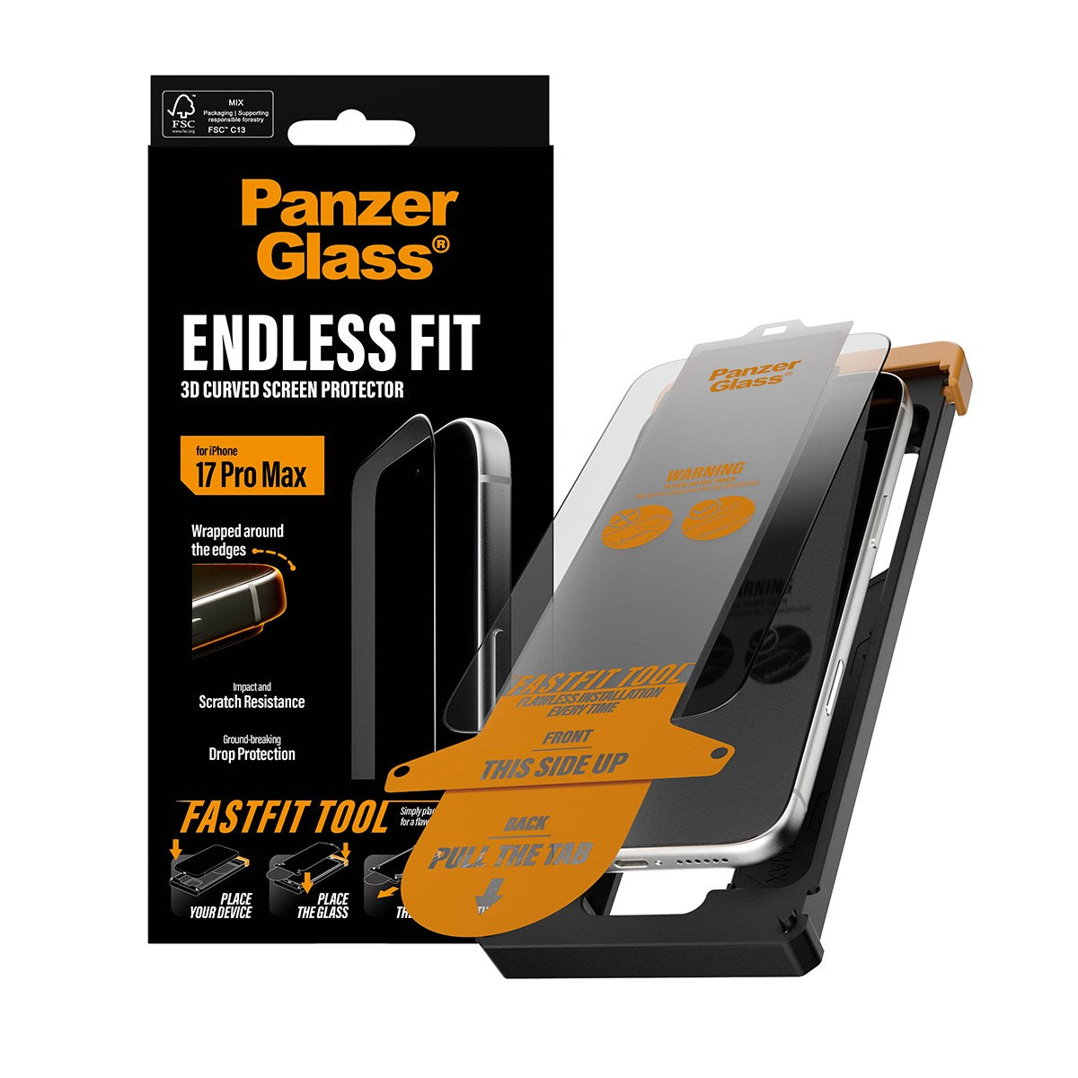 panzerglass-endless-fit-3d-curve-displayschutz-iphone-17-pro-max-mit-fastfit-too image 5