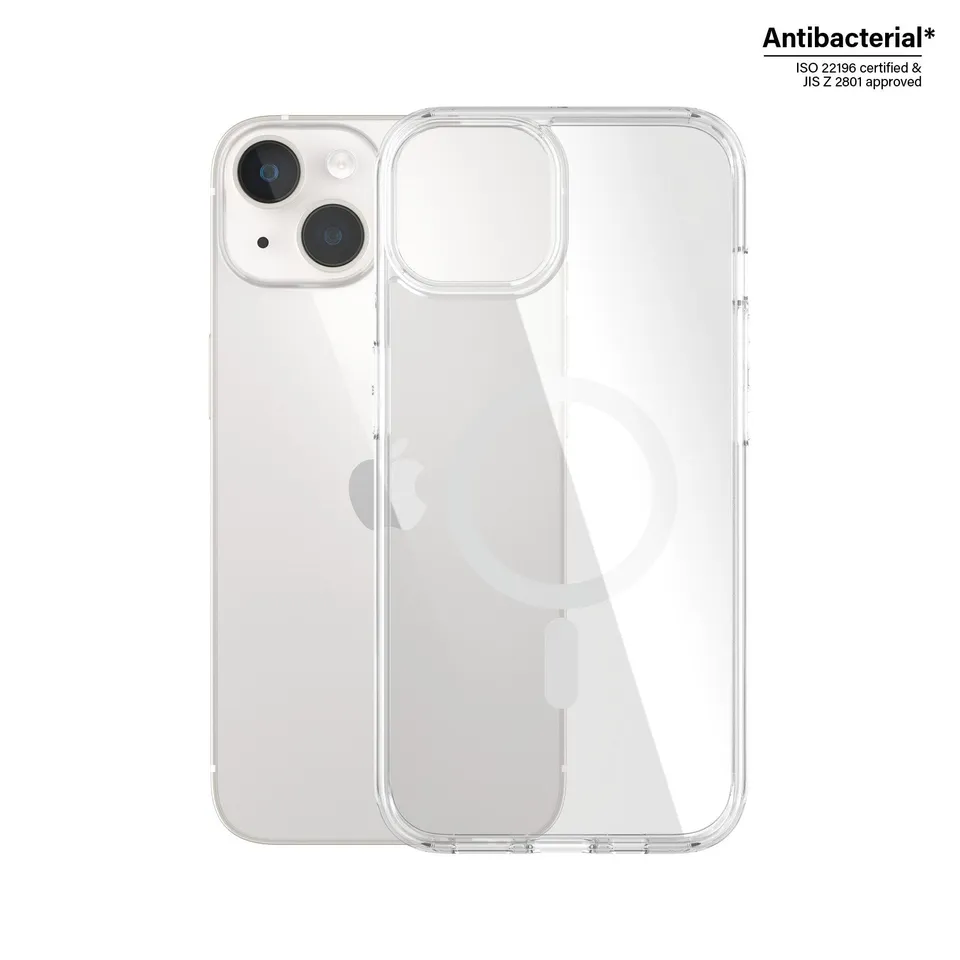 panzerglass-hardcase-transparent-mit-wei-magsafe-iphone-14-iphone-13 image 1
