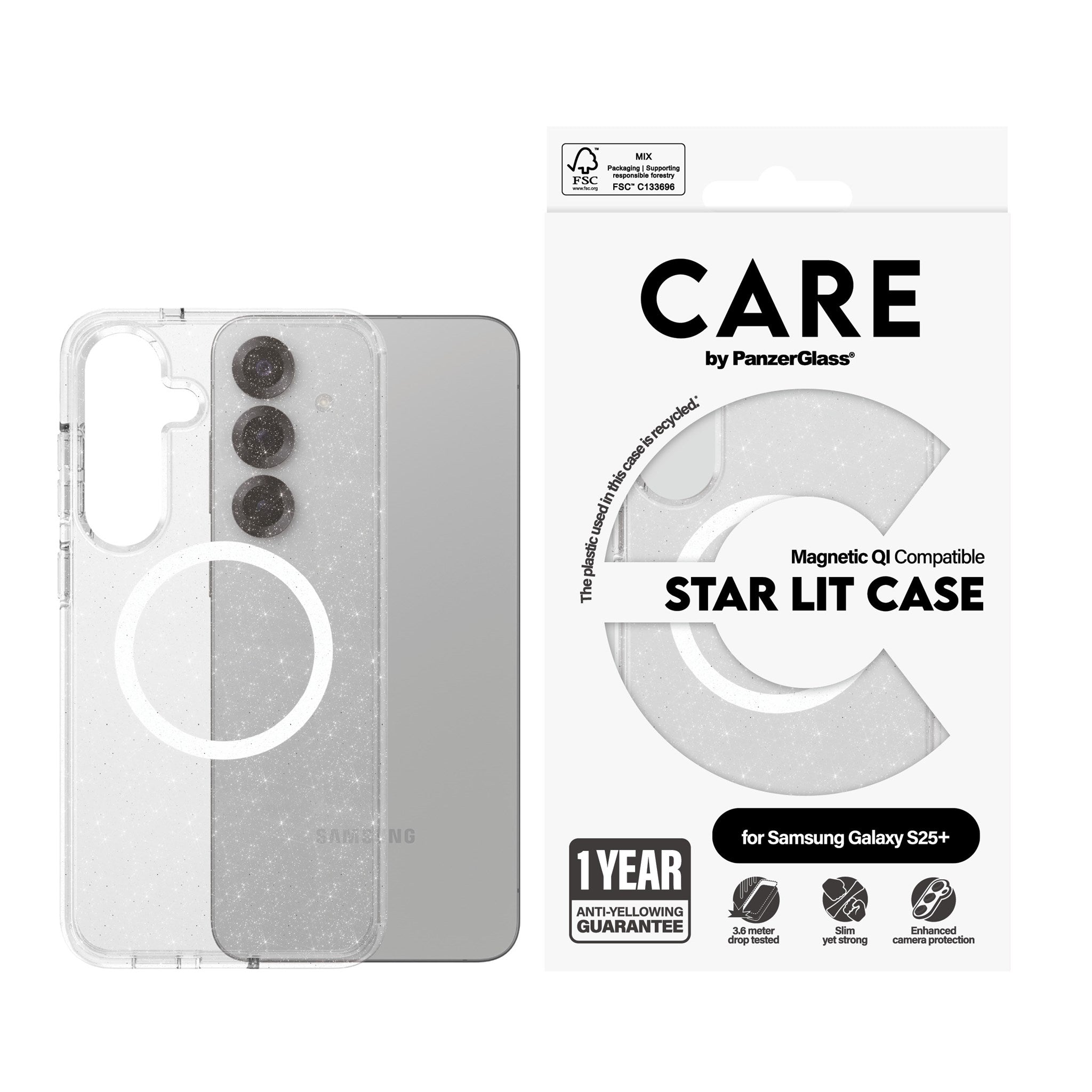 care-by-panzerglass-star-lit-case-wei-qi-kompatibel-samsung-galaxy-s25 image 2