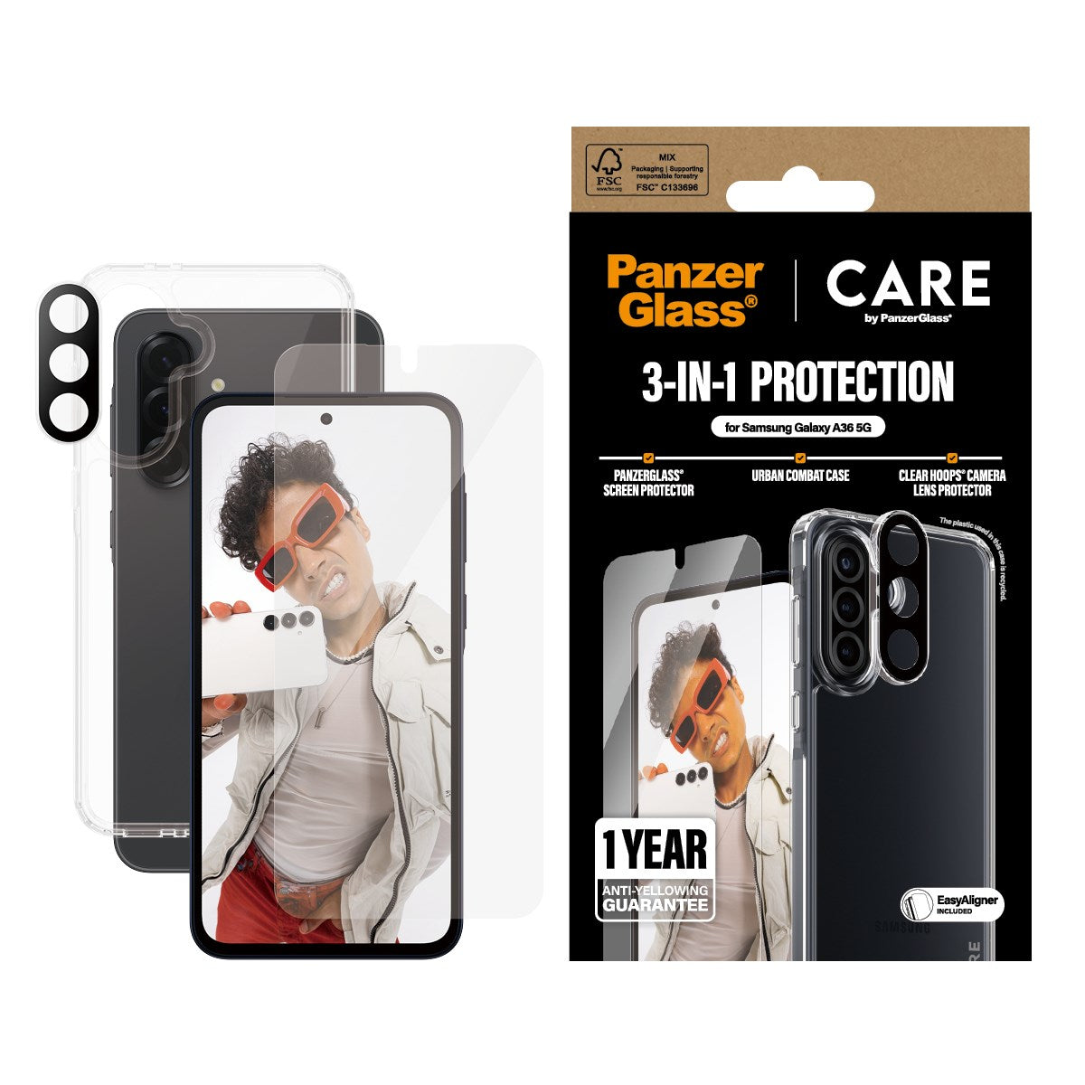 care-by-panzerglass-3-in-1-set-samsung-galaxy-a36-5g image 2