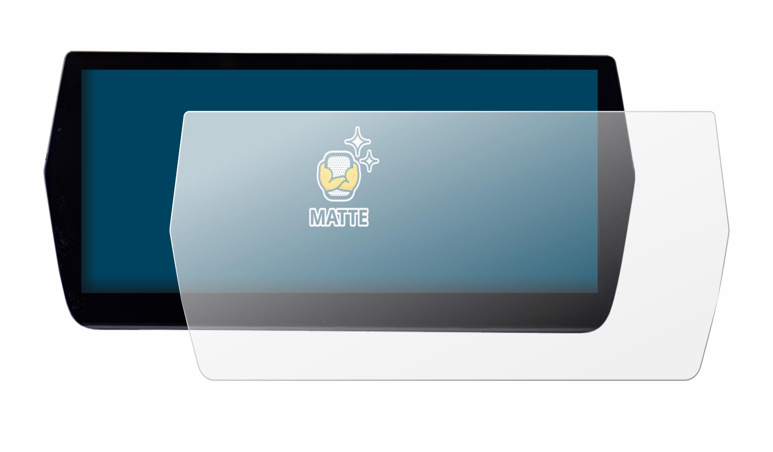 brotect-matt-schutzfolie-f-r-mg-zs-hybrid-plus-anti-reflex-navi-displayschutz image 2