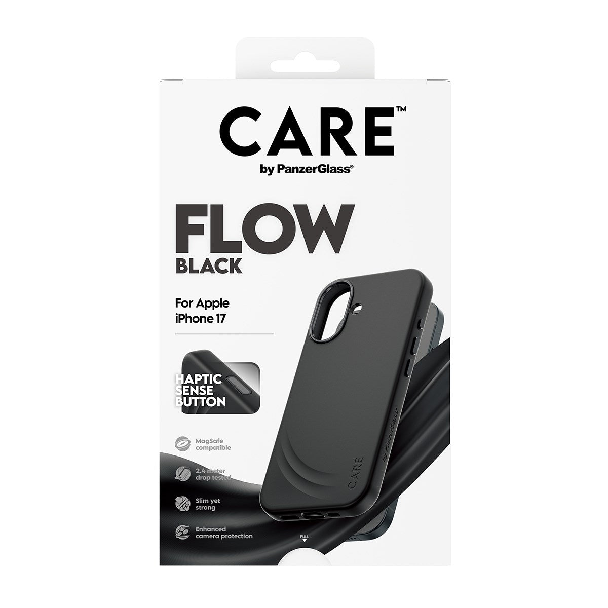 care-by-panzerglass-flow-case-schwarz-mit-haptic-button-und-magsafe-apple-iphone image 3