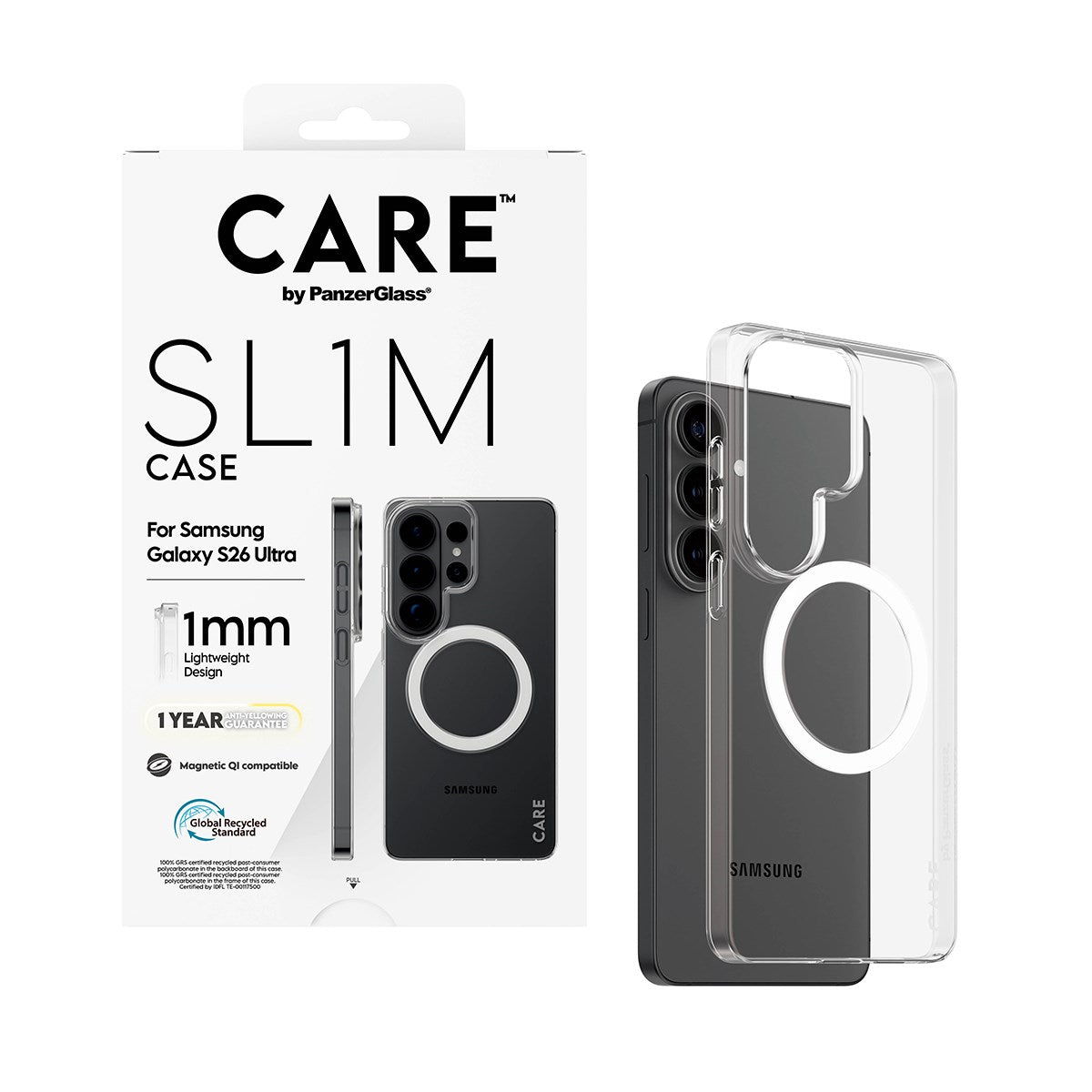 care-by-panzerglass-sl1m-case-transparent-mit-qi-f-r-samsung-galaxy-s26-ultra image 5