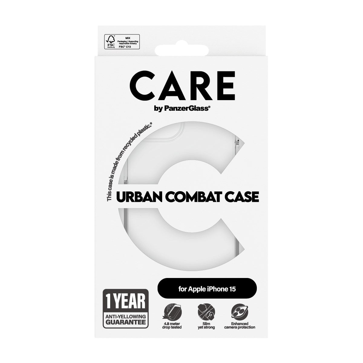 care-by-panzerglass-urban-combat-case-transparent-iphone-15 image 3