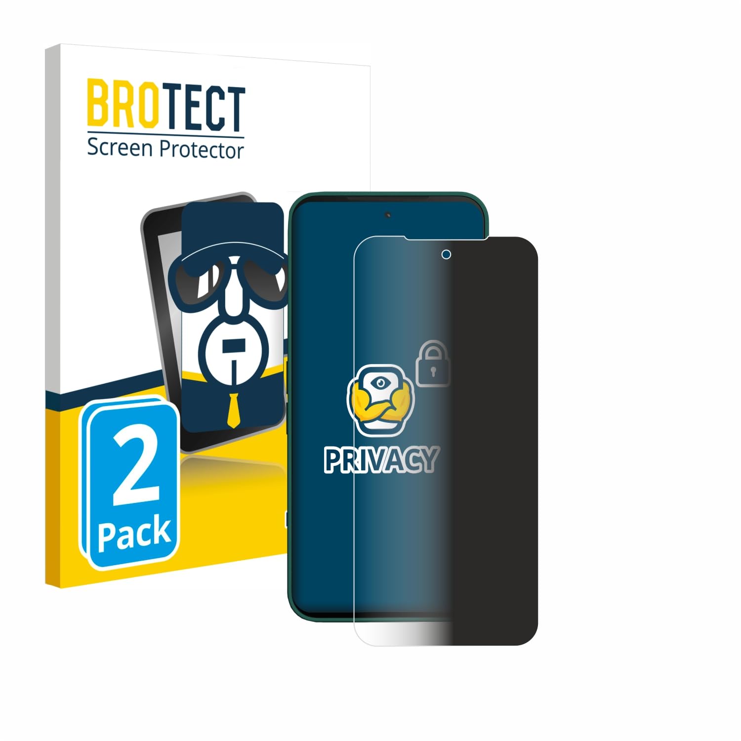 brotect-blickschutzfolie-privacy-clear-f-r-fairphone-6-mit-blaulichtfilter image 1