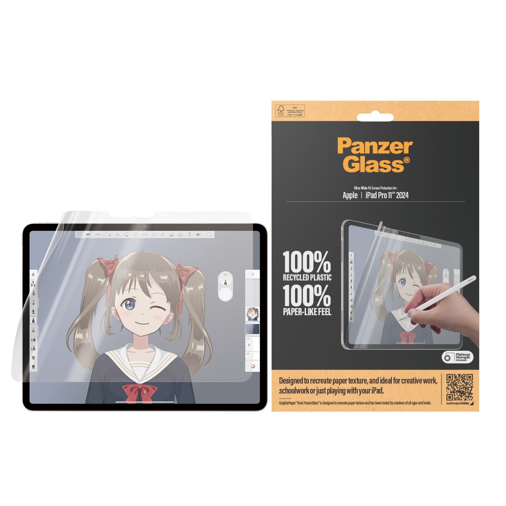 panzerglass-graphicpaper-displayschutz-ipad-pro-11-zoll-2024-2025-ultra-wide-fit image 2