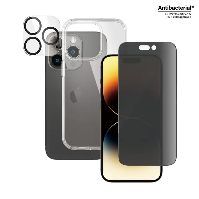 panzerglass-privacy-3-in-1-set-iphone-14-pro-hardcase-glas-kamera image 1