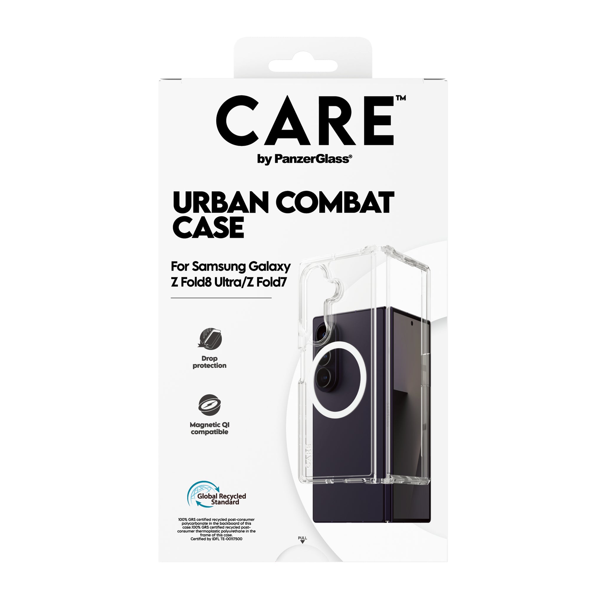 care-by-panzerglass-urban-combat-case-transparent-weiss-qi-samsung-galaxy-z-fold image 3