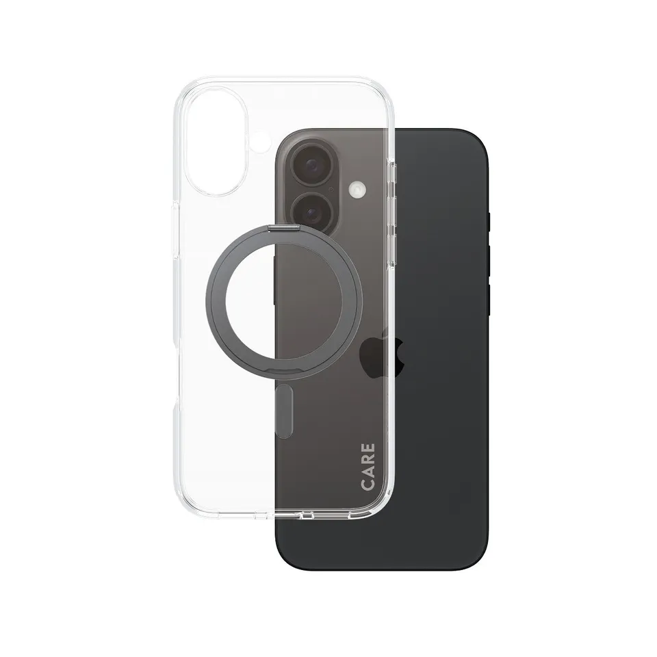 care-by-panzerglass-case-transparent-mit-kickstand-und-magsafe-f-r-iphone-16-plu image 1