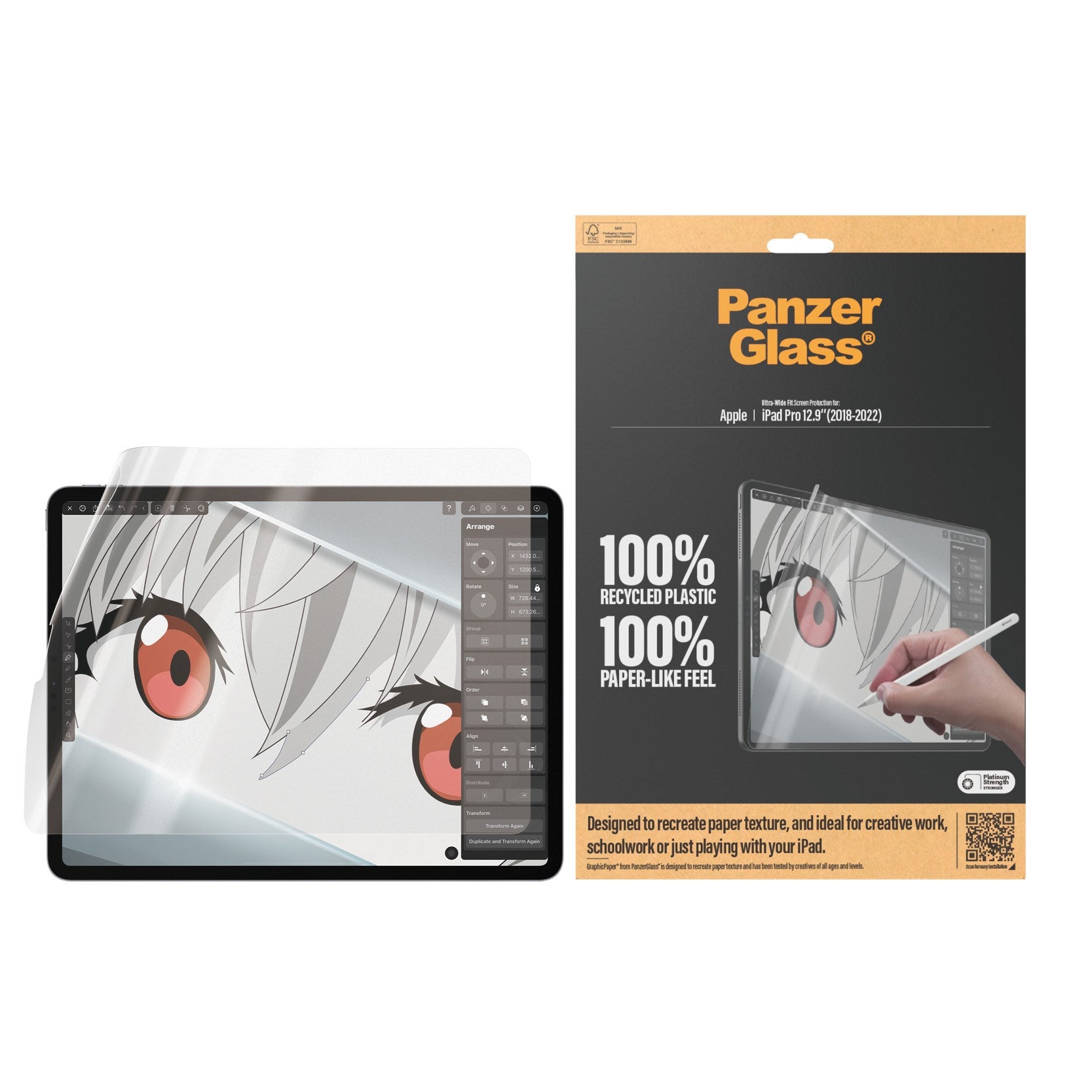 panzerglass-graphicpaper-displayschutz-ipad-pro-12-9-2018-2022-ultra-wide-fit-2 image 2