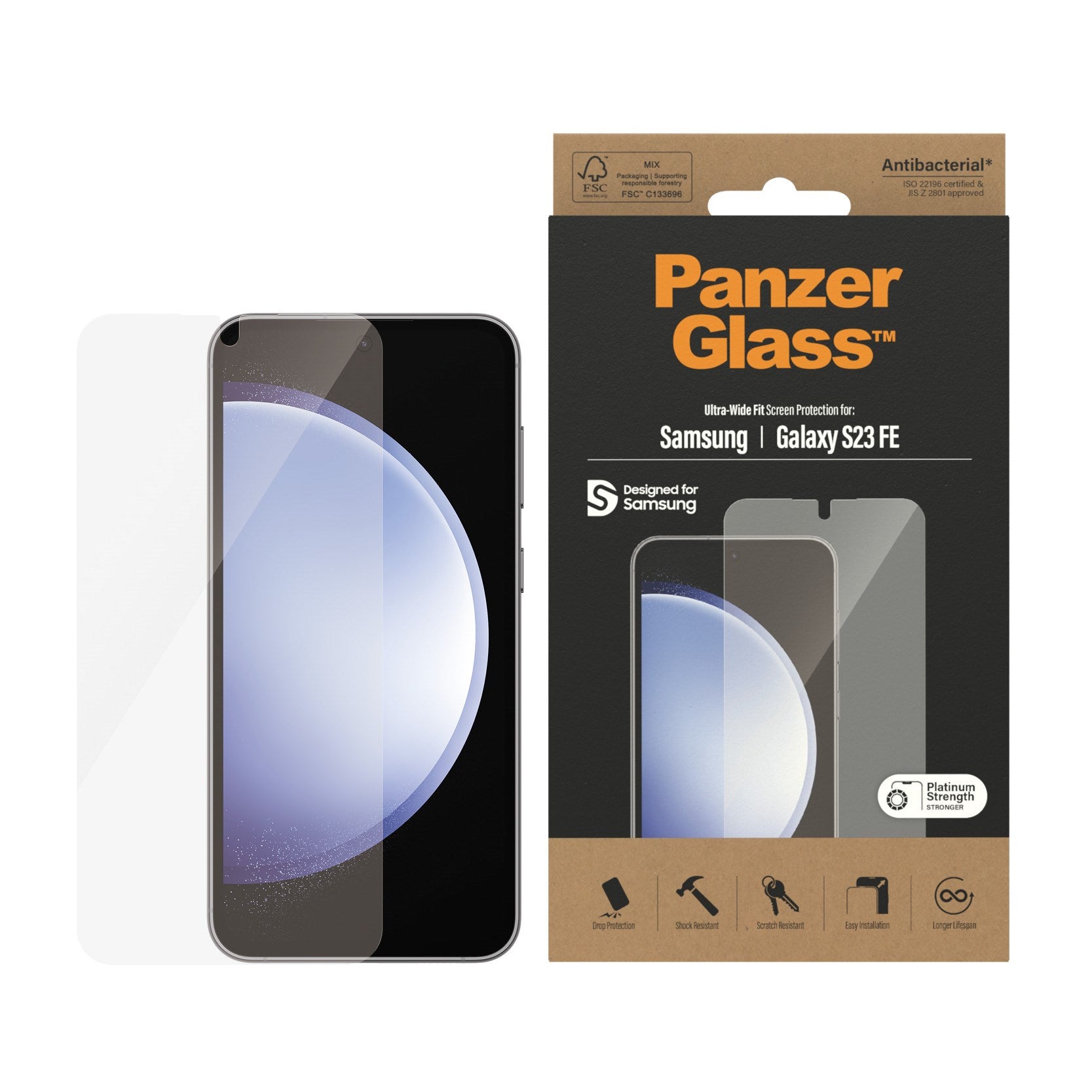 panzerglass-ultra-wide-fit-displayschutz-samsung-galaxy-s23-fe image 2