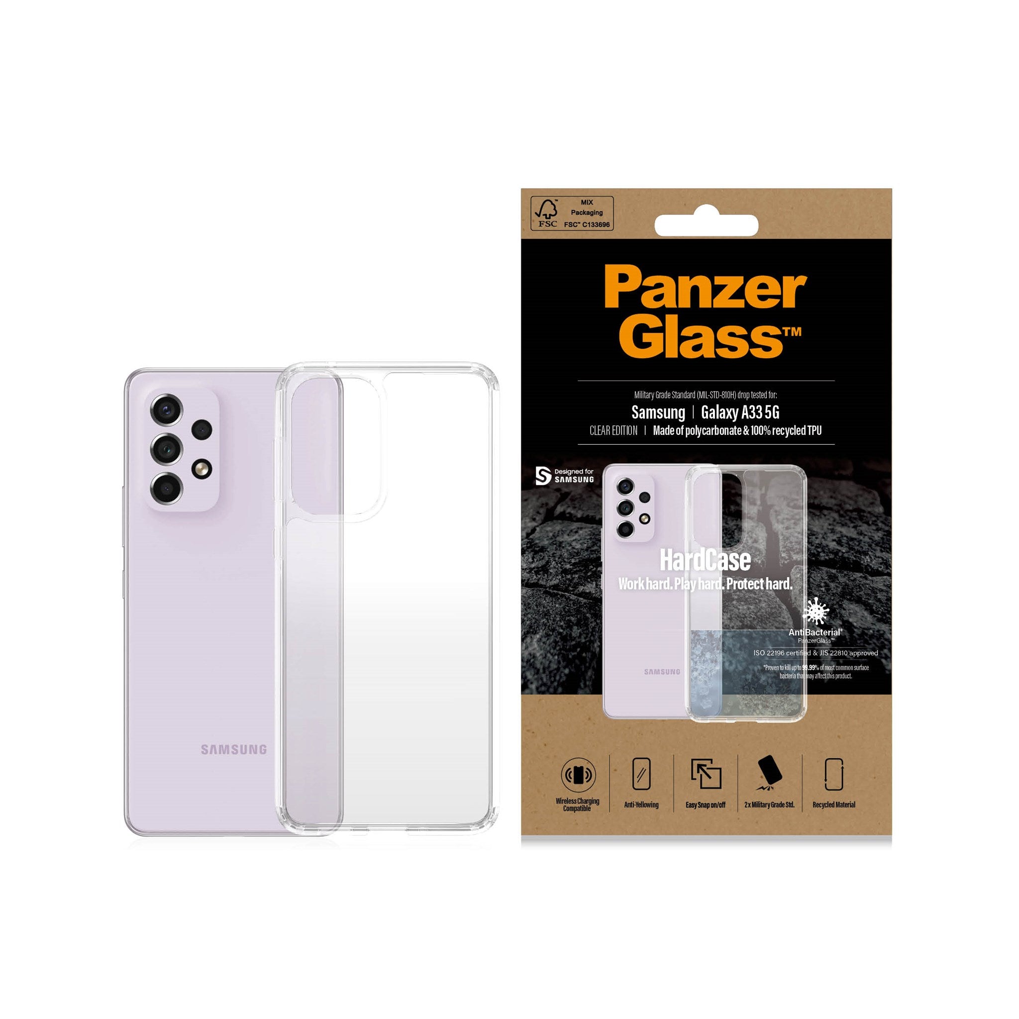 panzerglass-hardcase-samsung-galaxy-a33-5g-transparent image 3