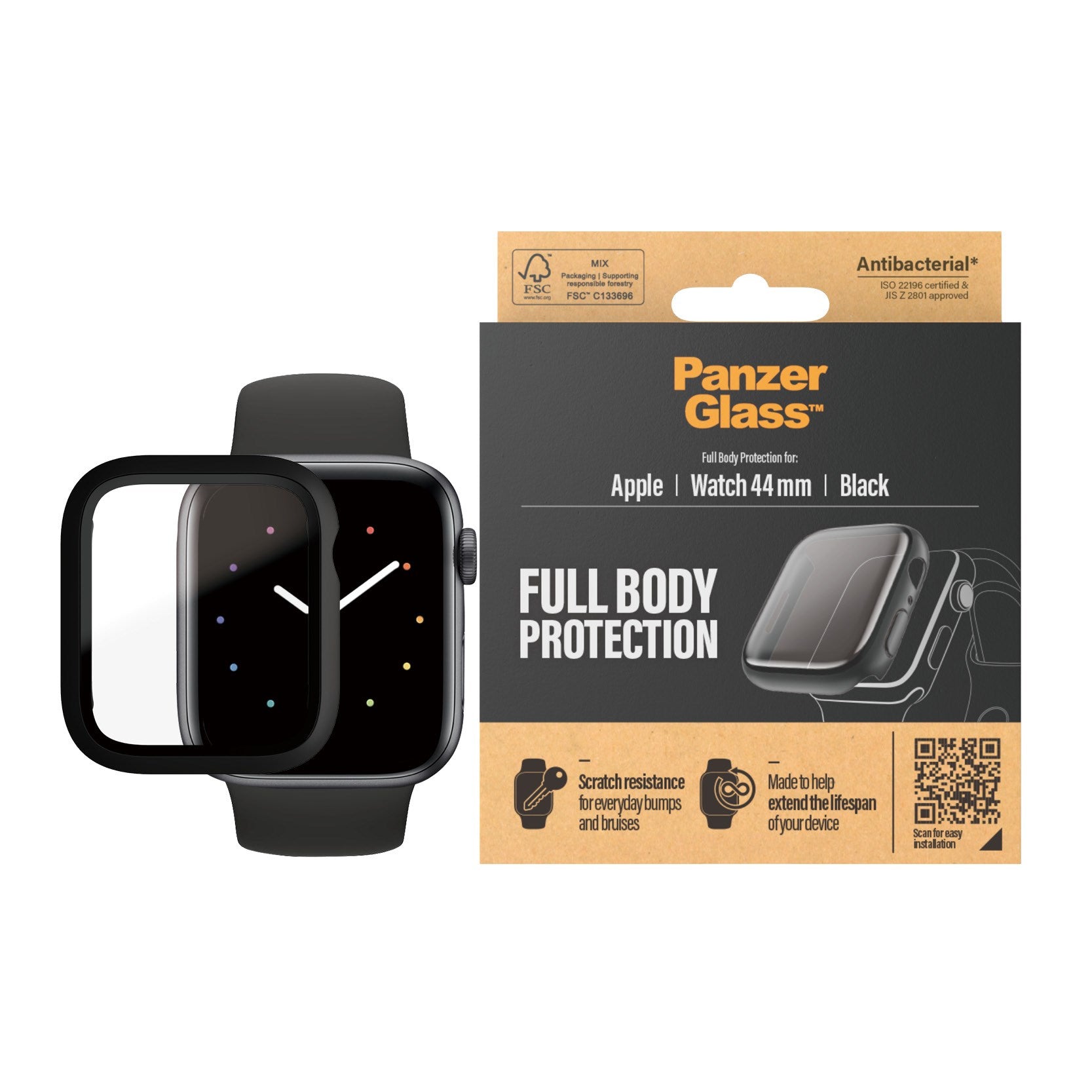 panzerglass-full-body-schutz-schwarz-f-r-apple-watch-44mm-se-6-5-4-se-3 image 2