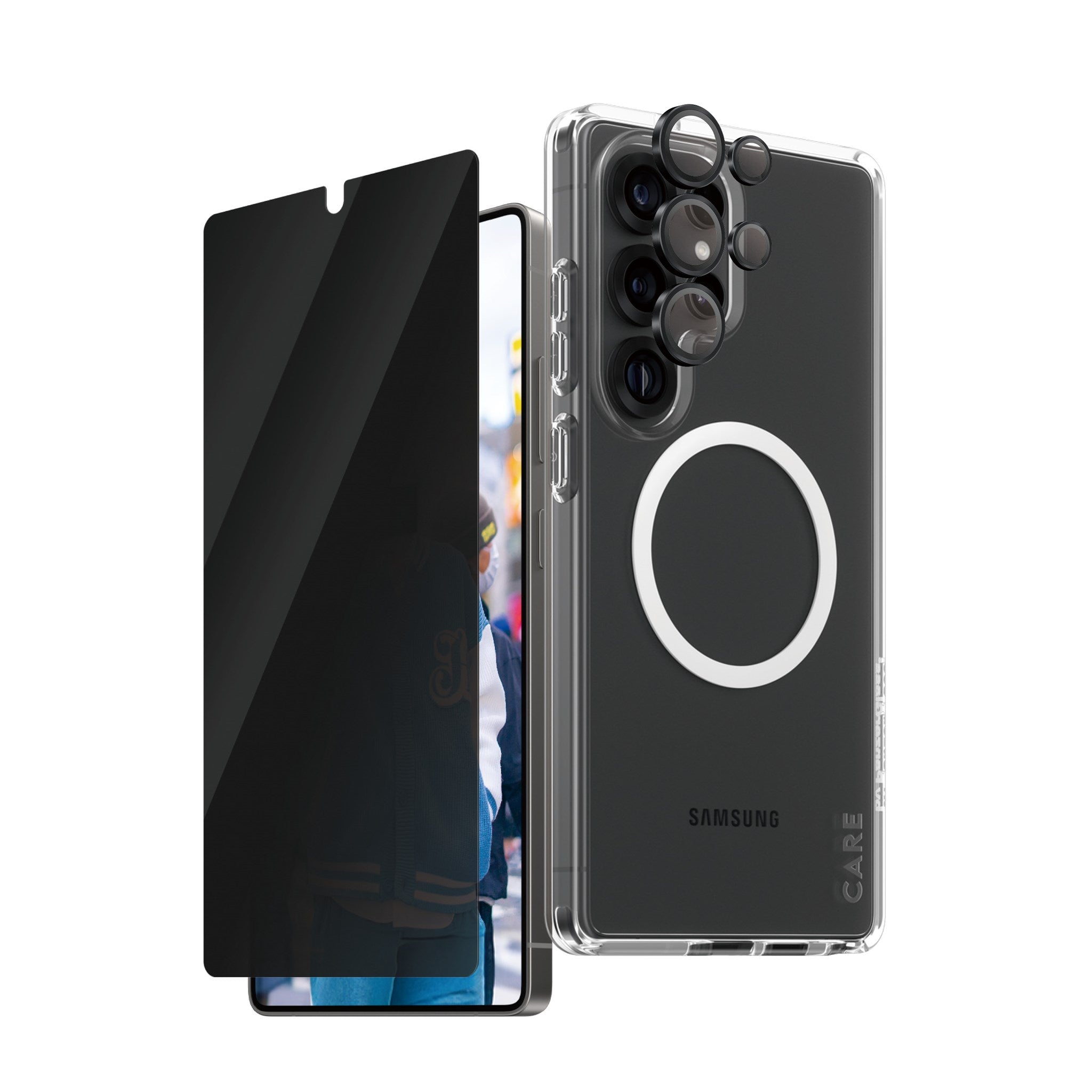 panzerglass-care-3-in-1-privacy-set-samsung-galaxy-s25-ultra image 1