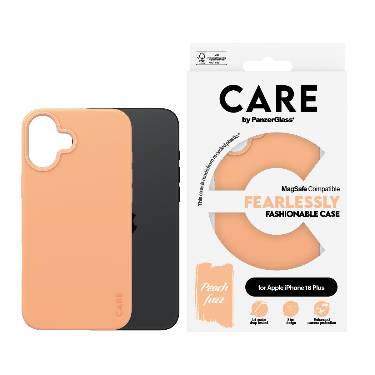 care-by-panzerglass-case-peachy-mit-magsafe-iphone-16-plus image 2