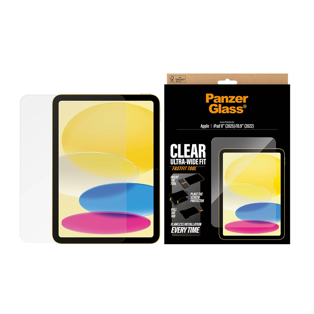 panzerglass-displayschutz-ultra-wide-fit-f-r-apple-ipad-11-2025-10-9-2022 image 2