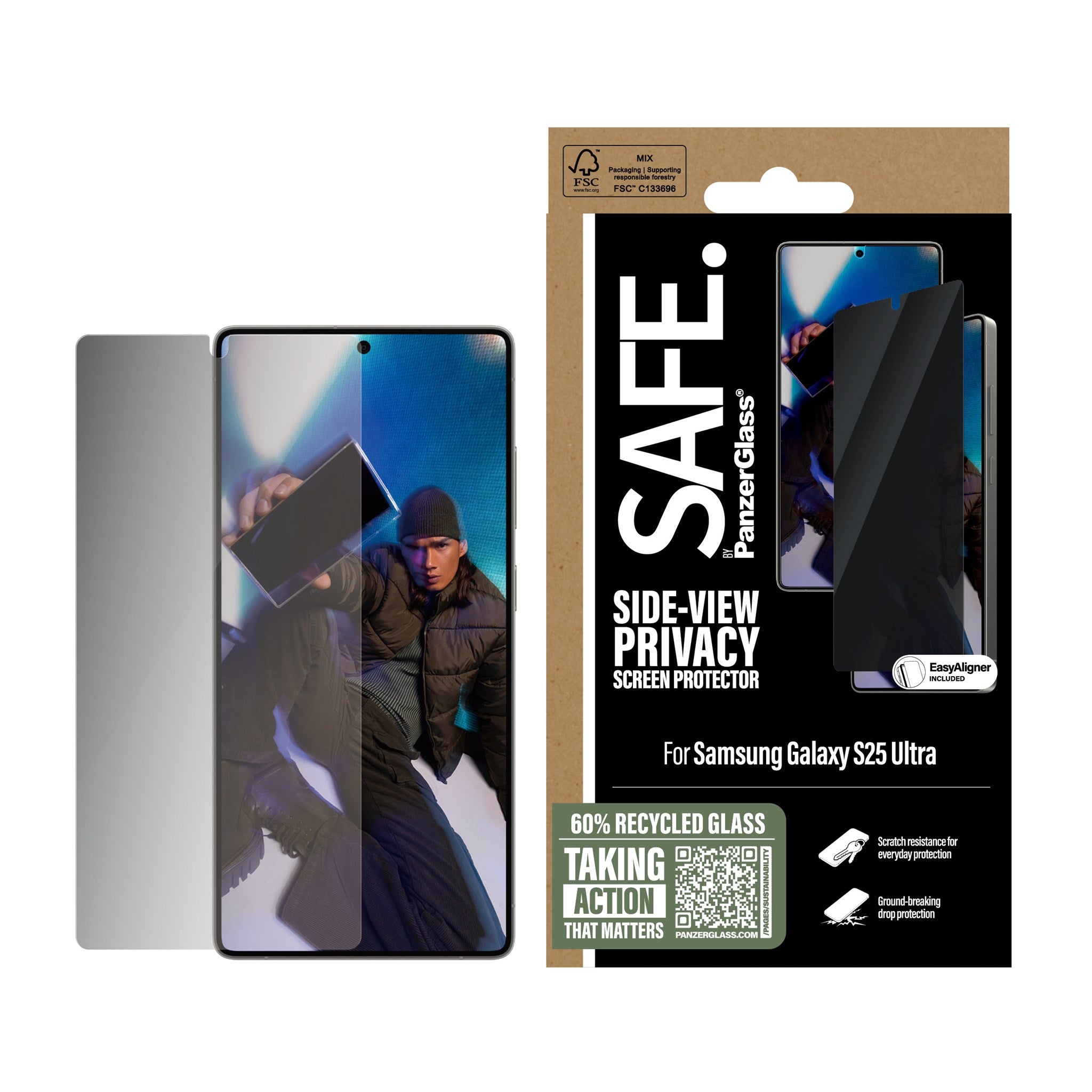 safe-by-panzerglass-2-way-privacy-displayschutz-samsung-galaxy-s25-ultra-ultra-w image 2