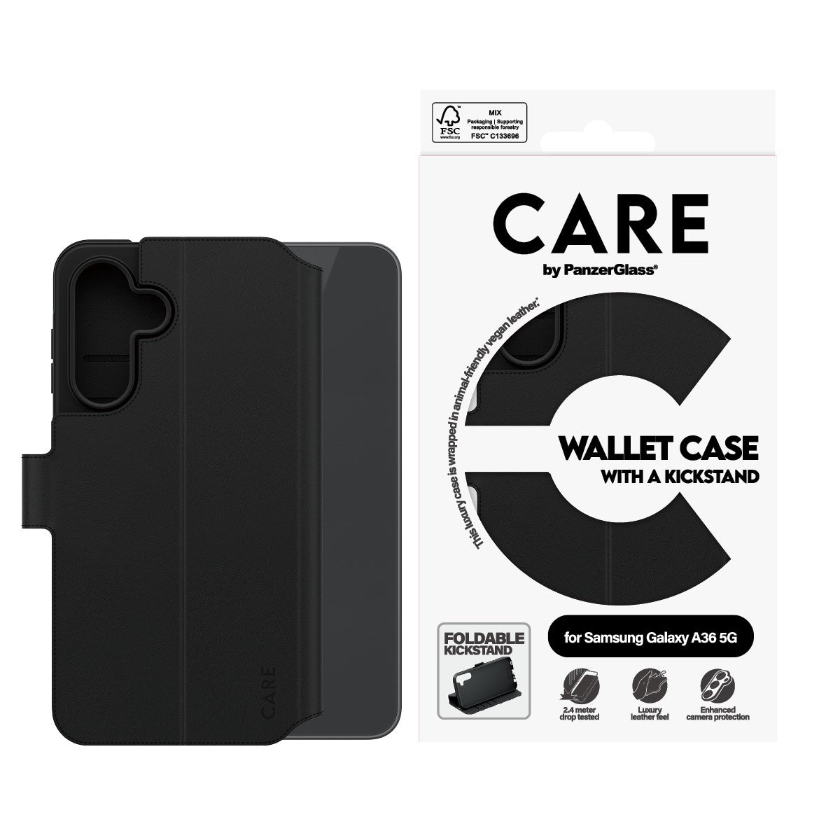 care-by-panzerglass-wallet-case-mit-kickstand-samsung-galaxy-a36-5g-vegan-leder image 3