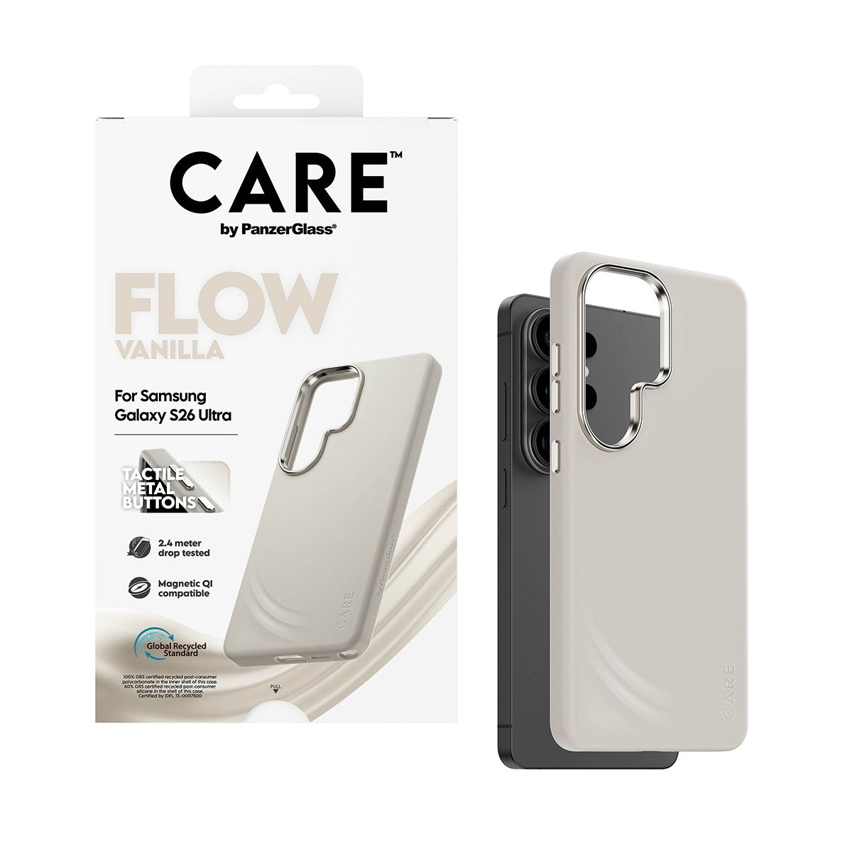 care-by-panzerglass-flow-case-vanilla-mit-qi-samsung-galaxy-s26-ultra image 5