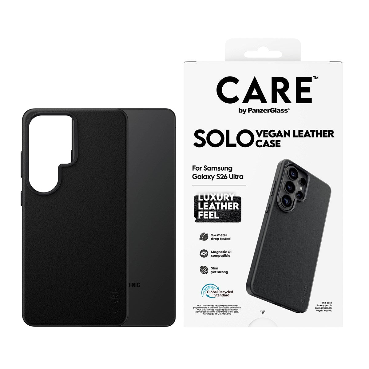 care-by-panzerglass-solo-case-schwarz-mit-qi-f-r-samsung-galaxy-s26-ultra image 2