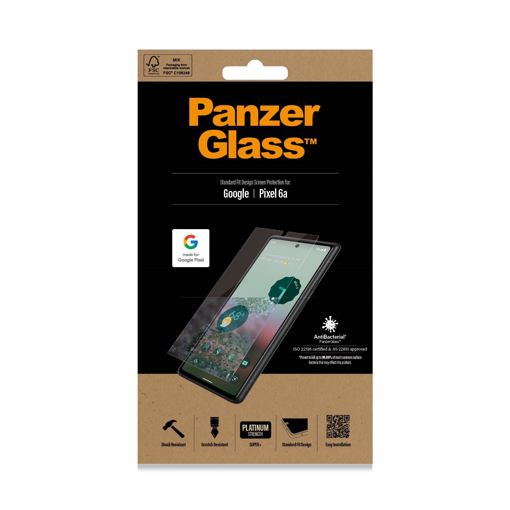 panzerglass-displayschutz-glas-google-pixel-6a image 2
