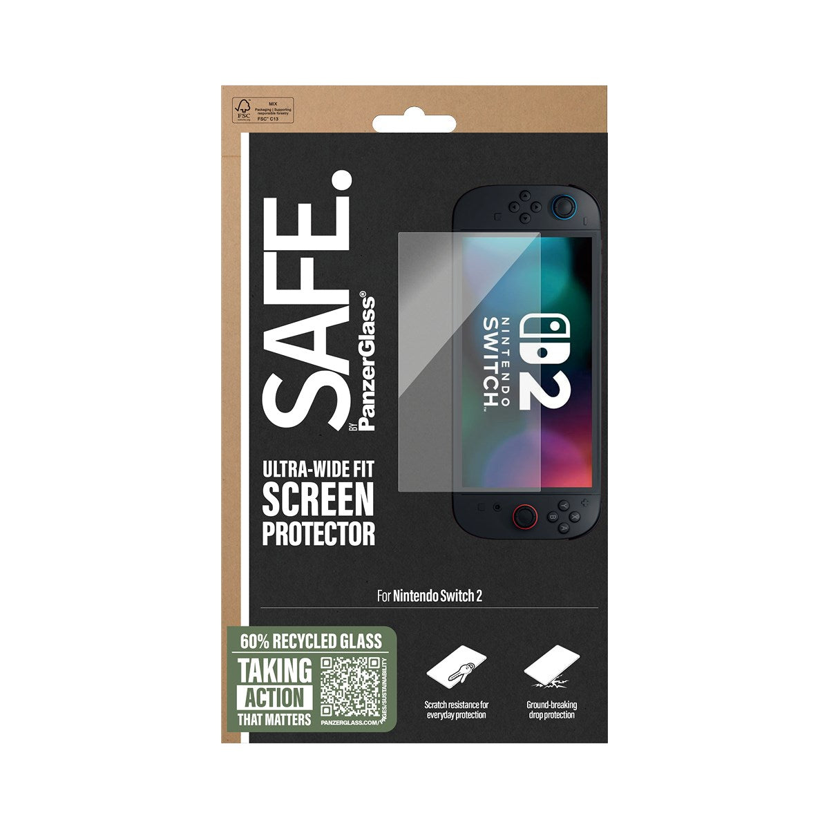 safe-by-panzerglass-displayschutz-f-r-nintendo-switch-2-ultra-wide-fit image 3