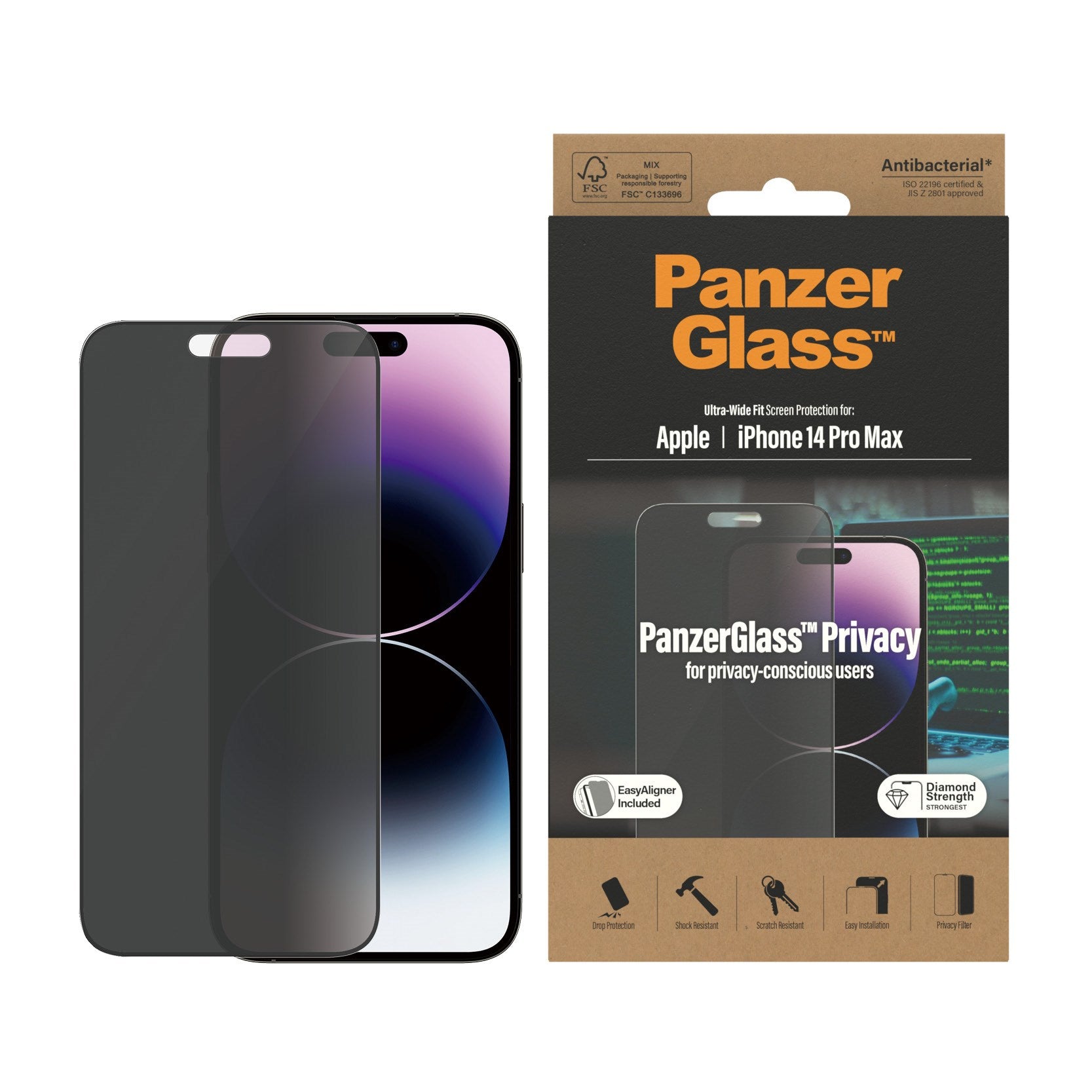 panzerglass-privacy-displayschutz-ultra-wide-fit-mit-easyaligner-f-r-iphone-14-p image 2