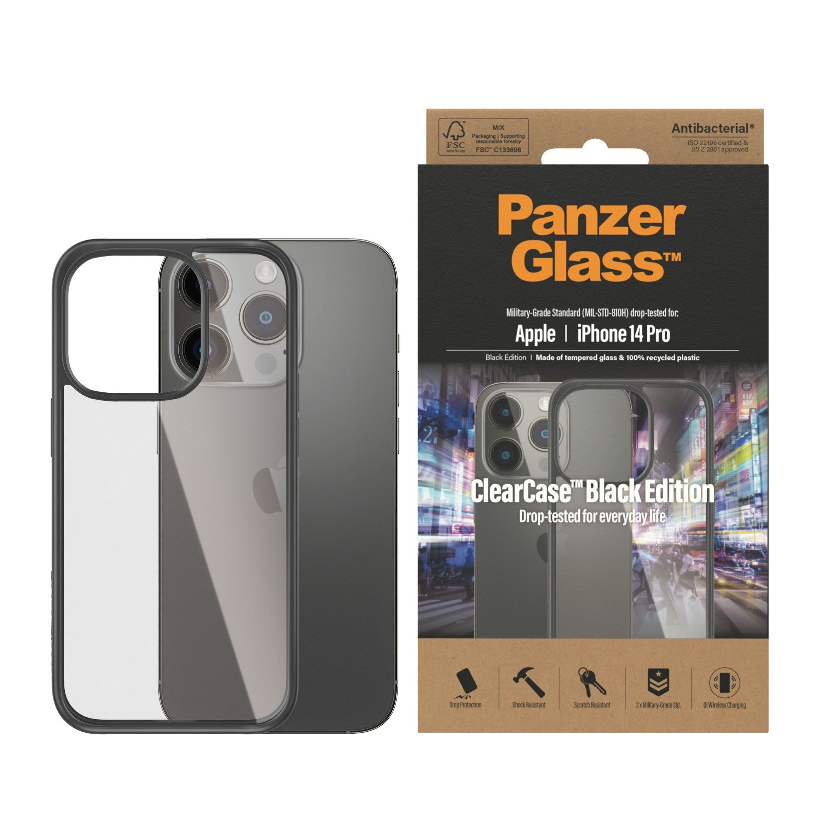 panzerglass-clearcase-transparent-f-r-iphone-14-pro-geh-rtetes-glas image 2