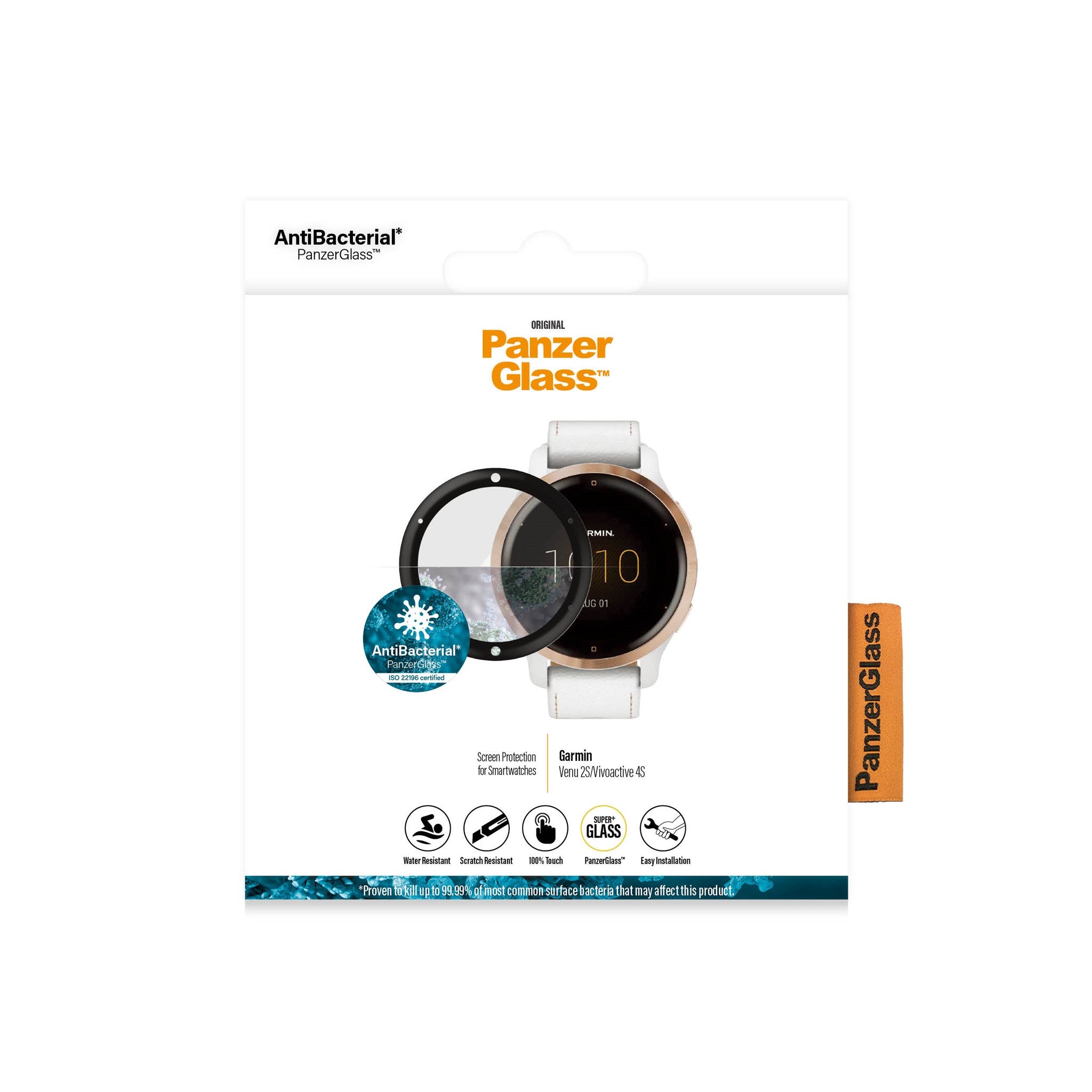 panzerglass-displayschutz-glas-garmin-venu-2s-vivoactive-4s image 2