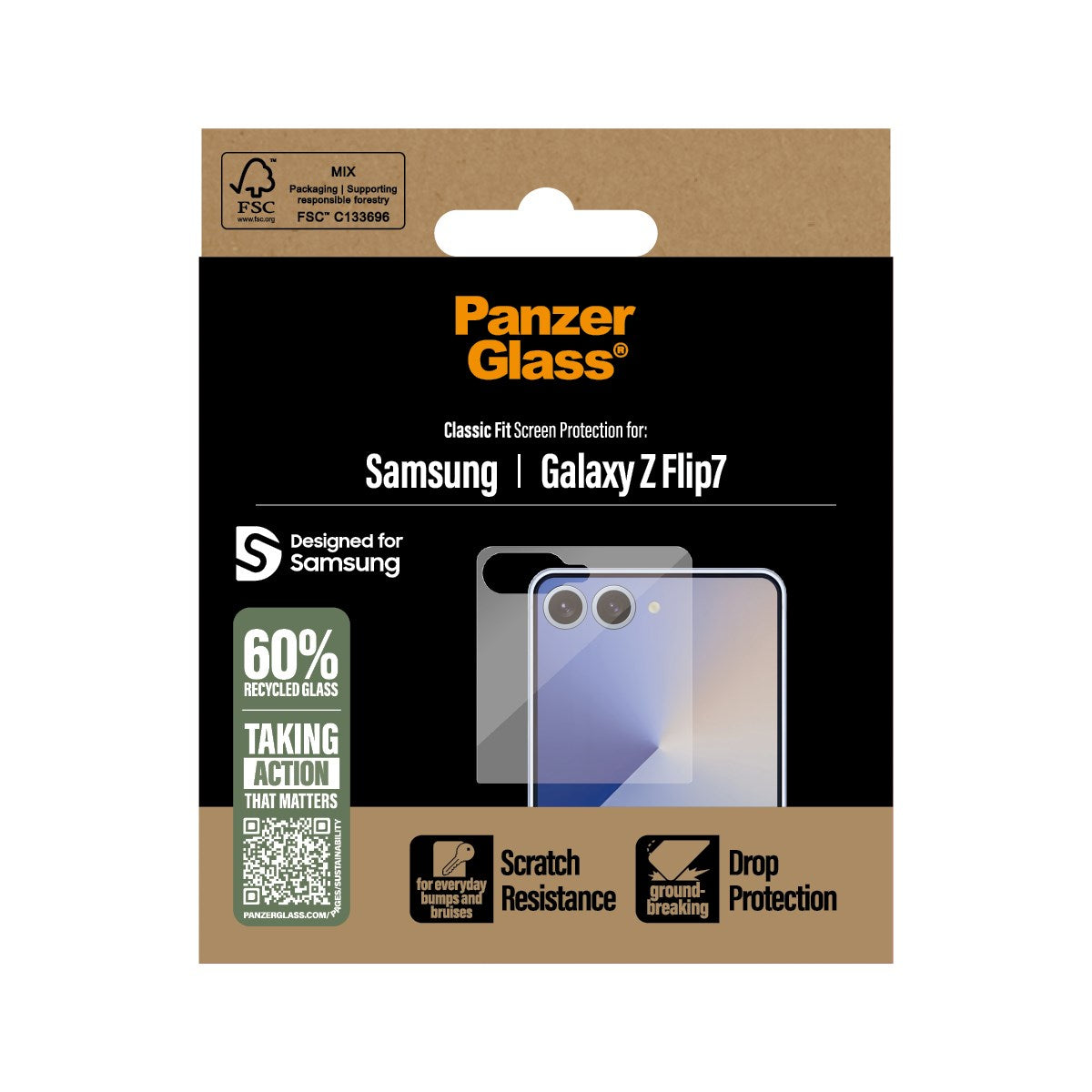 panzerglass-displayschutz-samsung-galaxy-z-flip7-classic-fit image 3