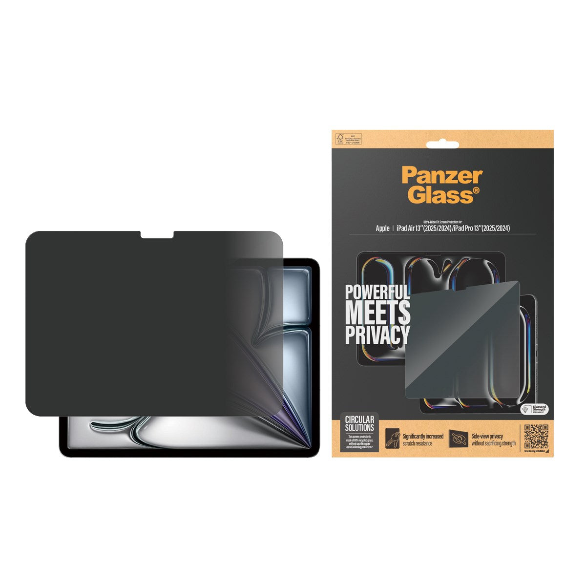 panzerglass-2-way-privacy-displayschutz-ipad-air-13-pro-13-2024-2025-ultra-wide- image 2