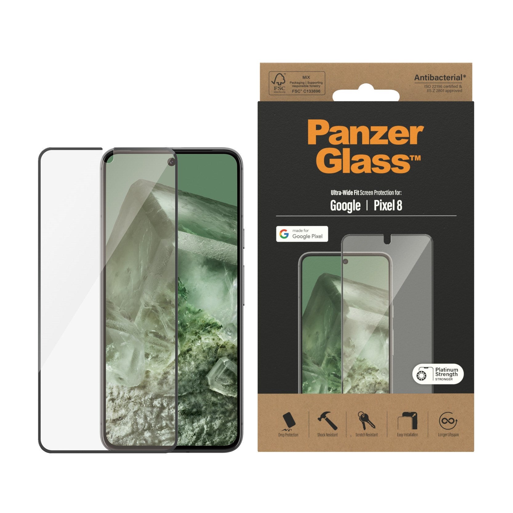 panzerglass-displayschutz-ultra-wide-fit-f-r-google-pixel-8 image 2