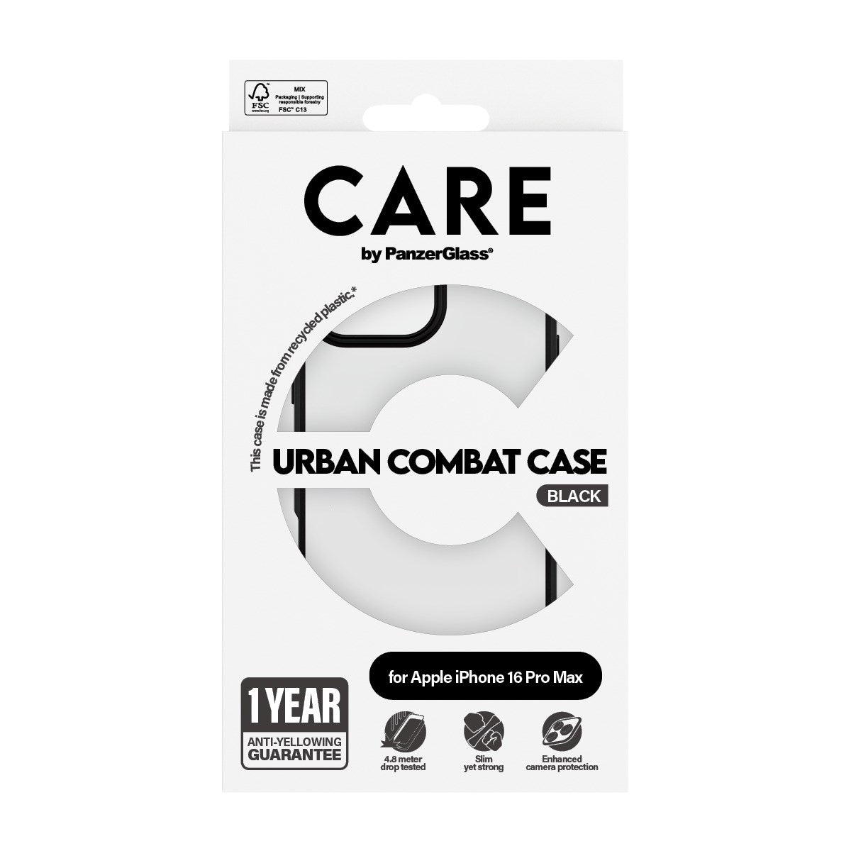 care-by-panzerglass-urban-combat-case-transparent-iphone-16-pro-max image 3