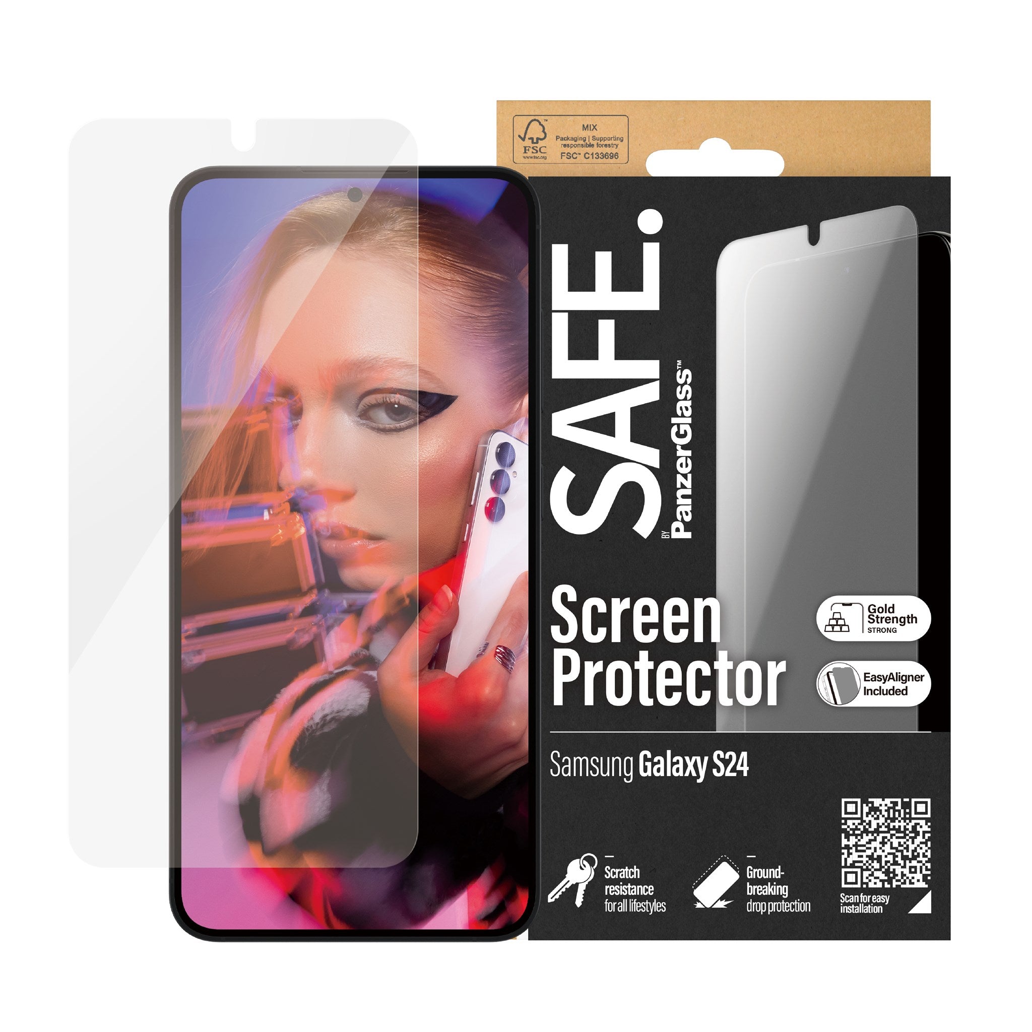 safe-by-panzerglass-displayschutz-samsung-galaxy-s24-ultra-wide-fit-mit-easyalig image 2