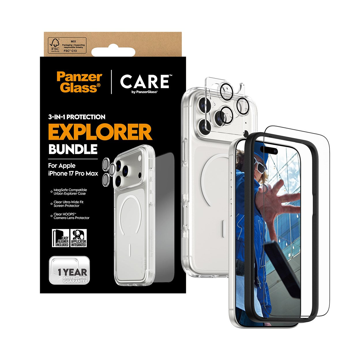 panzerglass-flagship-3-in-1-set-iphone-17-pro-max-mit-60-recycling-glas image 5