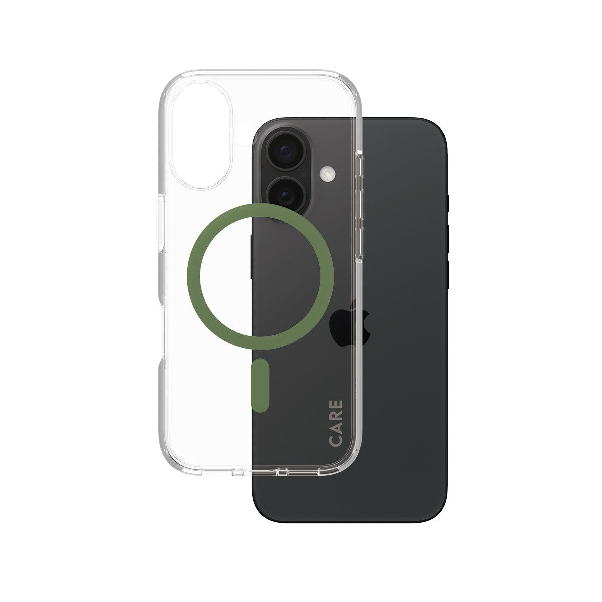 care-by-panzerglass-urban-combat-case-transparent-gr-n-magsafe-iphone-16 image 1