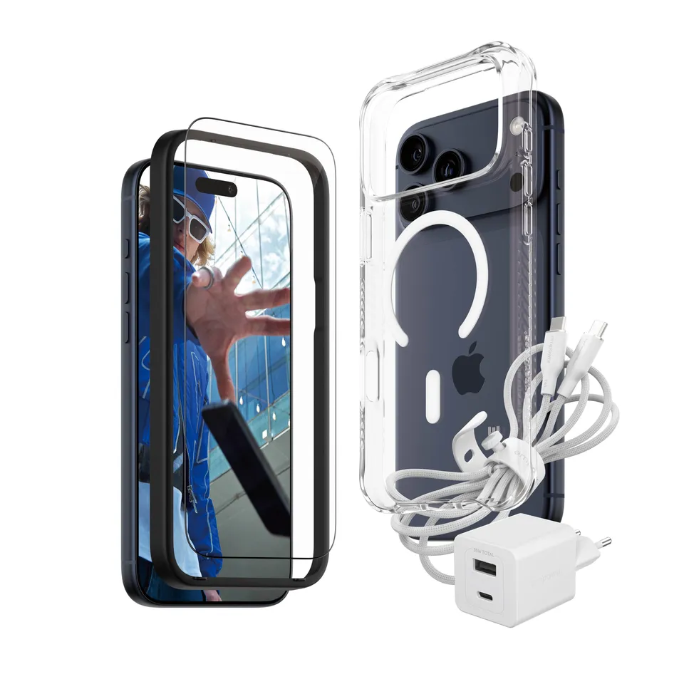 panzerglass-essential-bundle-f-r-iphone-17-pro-max-mit-h-lle-glas-35w-charger-ka image 1