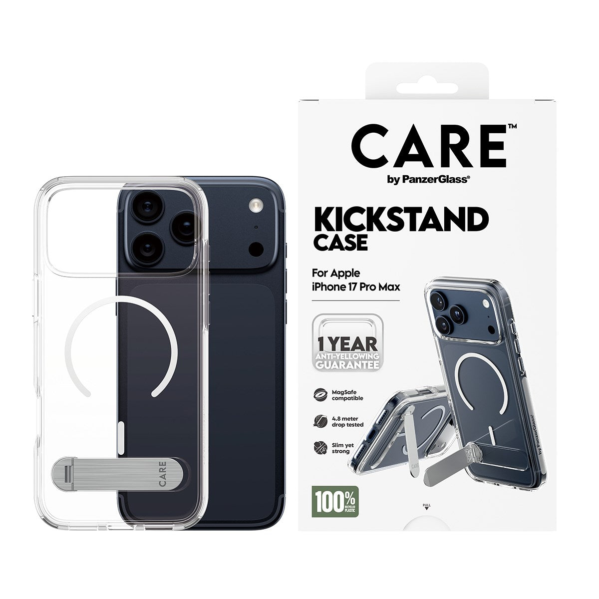 care-by-panzerglass-kickstand-case-transparent-mit-magsafe-f-r-apple-iphone-17-p image 2