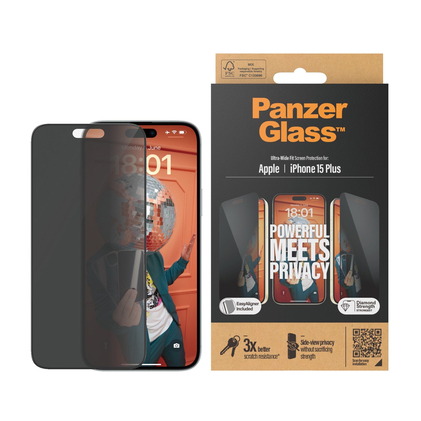 panzerglass-privacy-displayschutz-ultra-wide-fit-mit-easyaligner-f-r-apple-iphon image 2
