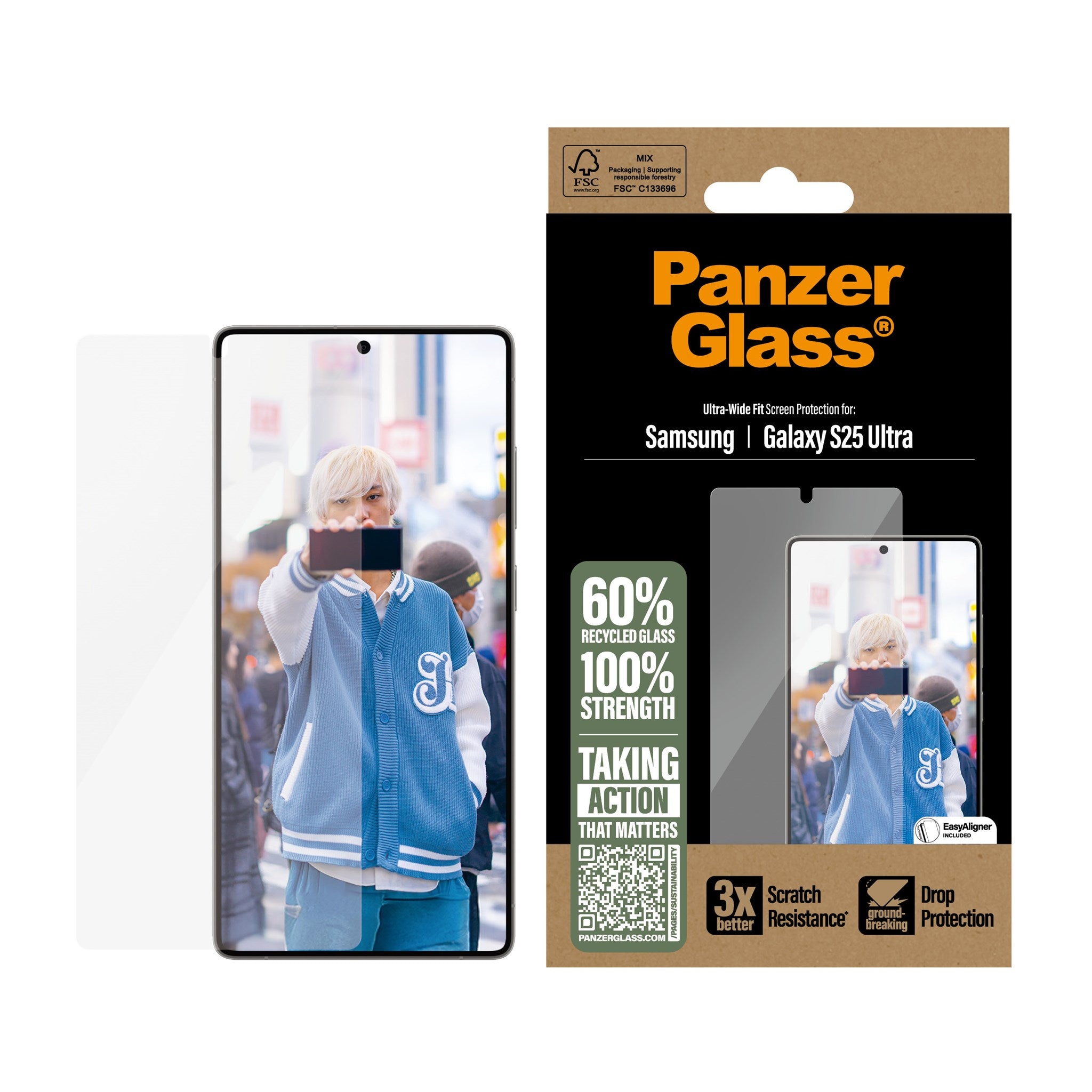 panzerglass-displayschutz-samsung-galaxy-s25-ultra-ultra-wide-fit image 2
