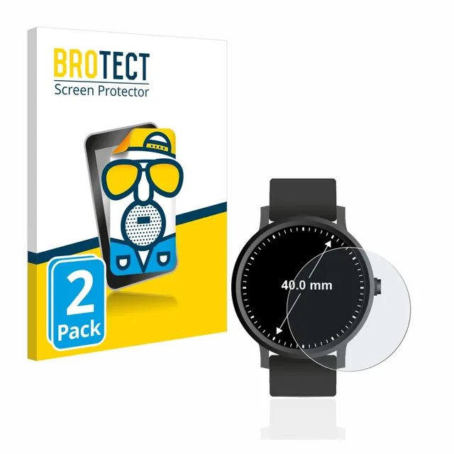 brotect-matte-entspiegelungs-schutzfolie-f-r-armbanduhren-rund-40-mm-2-st-ck image 1