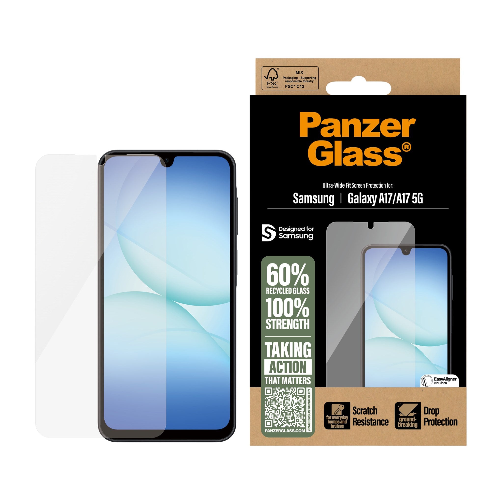 panzerglass-displayschutz-ultra-wide-fit-mit-easyaligner-f-r-samsung-galaxy-a17- image 2